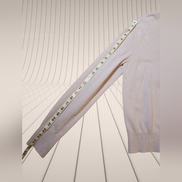 Calvin Klein Ballerina Baby Pink Sweater Med Normcore Quiet Luxury 100% Cotton - Picture 7 of 8